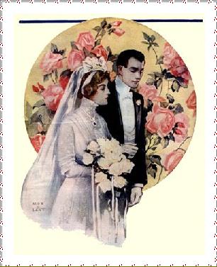Wedding - An old fashioned wedding couple