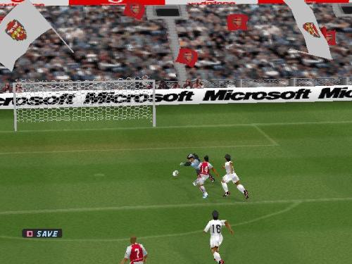 Thiery Henry pushes the ball pass the keeper - Thiery Henry pushes the ball pass the keeper and scores.