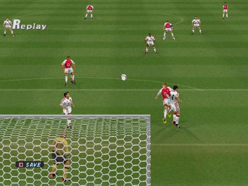 Shevchenko heads the ball towards the goal - Shevchenko heads the ball towards the goal, but the keeper puts it away