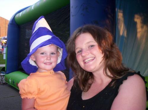 My best friend and her daughter - This is a picture of my best friend and her adorable little girl, my 'munchkin.'