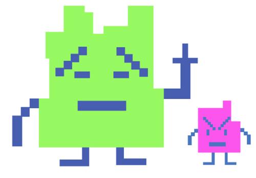 mooninites - these are the characters that were placed with the 'bombs' in boston.