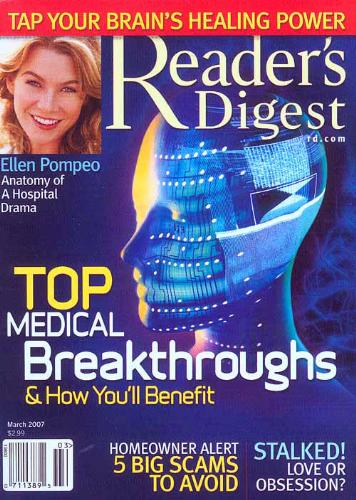 Reader&#039;s Digest Magazine - The March 07 issue of Reader&#039;s Digest.