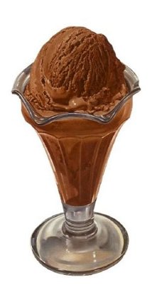 Chocolate ice cream - yummy!