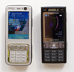 nokia - NOKIA N73 along with SE K800i