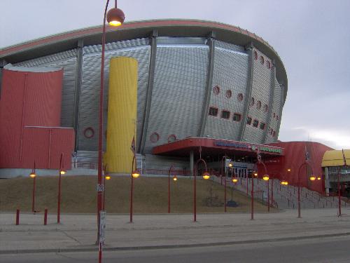 The Olympic Saddledome......... - This is where the figure skating and hockey took place during the 1988 winter Olympics in Calgary, Canada.