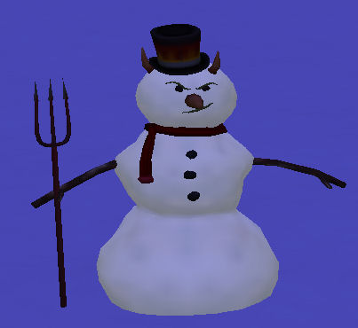 evil snowman - The evil snowman from The Sims 2 Seasons