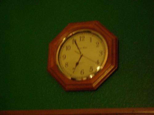 Clock - Clock on my wall to illustrate discussion about daylight savings time.