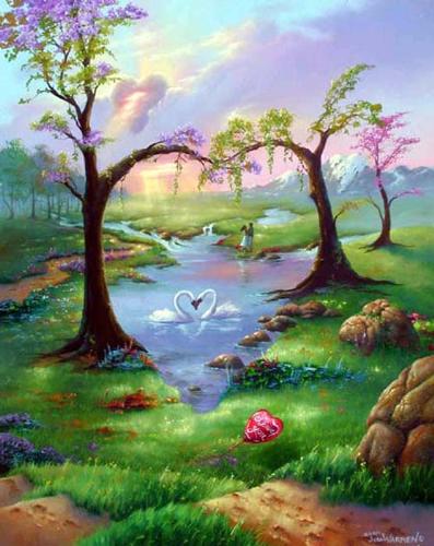 A Dream - I just found this picture one day while searching the internet and I thought it was very beatiful. If you could choose what your home and yard looked like I think i'd want this one, wouldn't you agree?