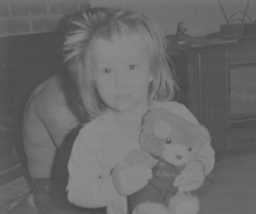 After the 1st self haircut - This was just a few months after my daughter gave herself her own first haircut. LOL Stuck up everywhere!