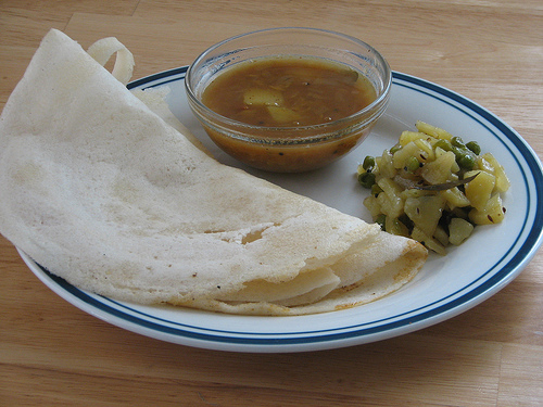 A plate of Dosa - A plate of Dosa