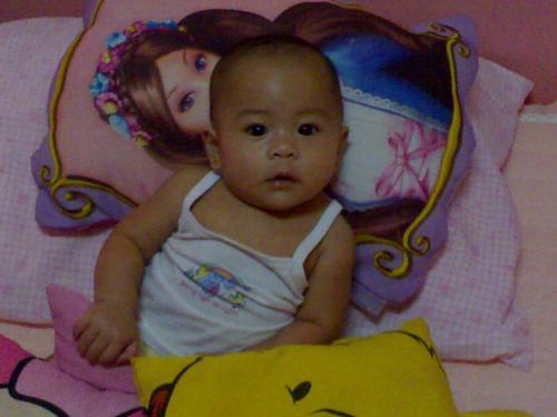 baby at 6 months - taken together with pooh and tigger...