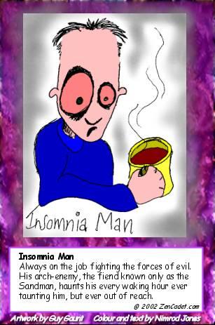 Insomnia man - Man With insomnia.