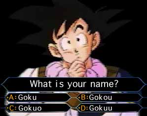 goku - quiz show