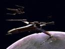 x wing fighter - picture of a x wing fighter going into battle