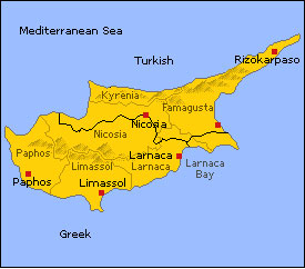 cyprus - cyprus map