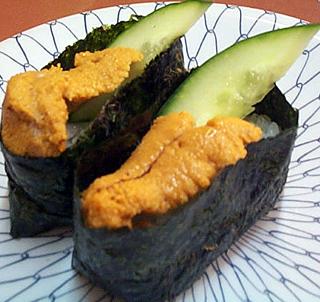 Uni - Uni sushi (Sea Urchin Roe) Very delicious!