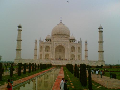 TAJ MAHAL (Beautiful & Megastic) - Last week I visited Agra(India)and I saw the Taj and I was surprised that any human creationcan as beautiful as Taj Mahal.It made from white marvel and build by Mugal Emperor Shahjahan in the memory of her beloved wife Mumtaj.You people just have a look isn't so very beautiful.Imagine how i feel when I saw it infront of me.