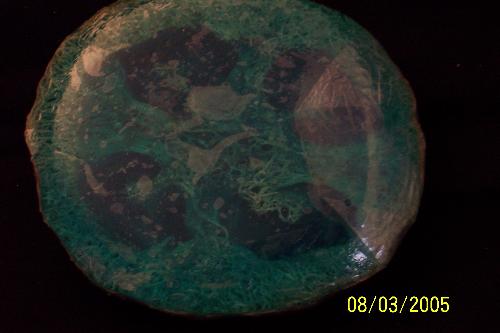 This is one of the luffa sponge soaps I make. - I make these luffa sponge soaps this one is cucumber melon scent and they are so wonderful to use because they help to exfoliate the dead skin.