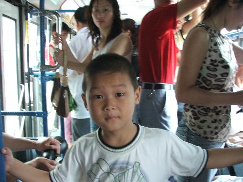 young son - taken by 2006,8 in beijing,china there are so many people there......