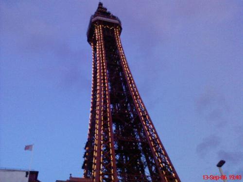 Blackpool Tower - Blackpool Tower illuminated in the early evening on September 2006