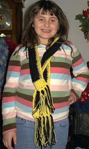 Loomed scarf - Loomed Pittsburgh color Scarf