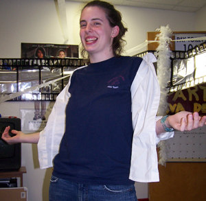 Me - This is me modeling for my friends.