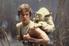 luke and yoda  - yoda training luke in the empire strikes back a scene from