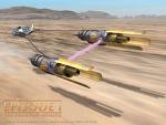 anakin in a pod race - this is anakin on his way to winning the pod race in star wars 4