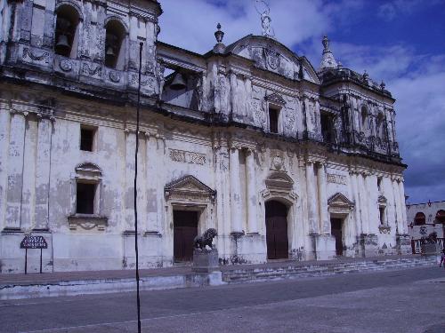 Leon, Nicaragua - This is a very old building in Leon Nicaragua. I thought it was very charming.