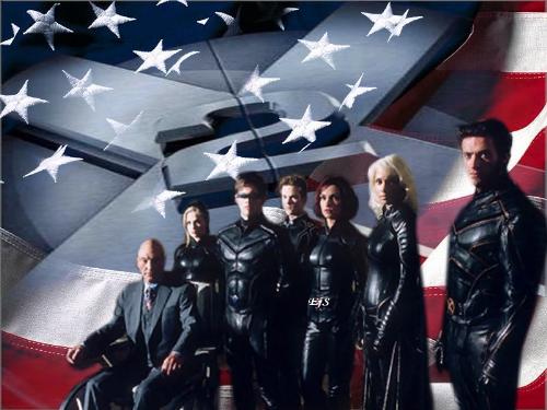X-Men Group - Wallpaper I created inspired by X-Men 2 the movie depicting the main characters from it.