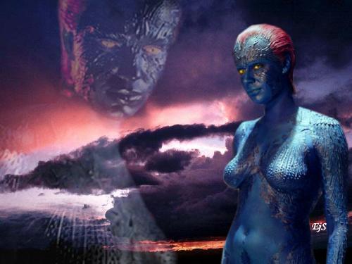 Mystique - Wallpaper I created depicting the character of Mystique as seen in the X-Men Movies