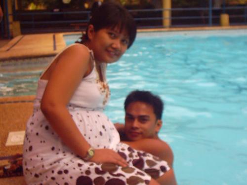 Me and my Sweety - Taken last Christmas 2006 at Terra Villa Resort, Teresa, Rizal, Philippines. I was 4 months pregnant in this picture.