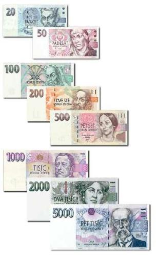 Czech Republic notes - Money notes from the Cech Republic. Very colourful and nice looking!