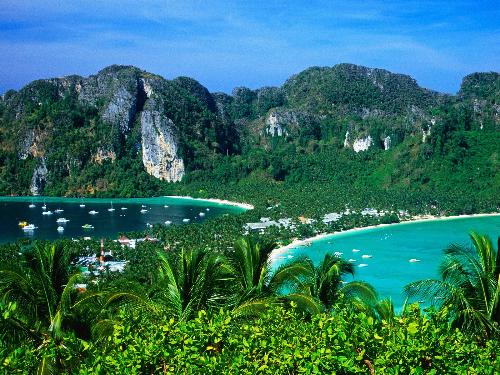 lakes - ao ton sai & ao lo dalam,ko phi-phi don,thailand