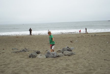 learning to bodysurf - Muir Beach, California