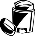 black/white deodorant - small deodorant