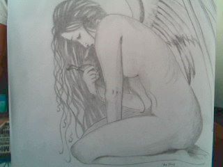 naked angel - i seen the picture and i like to draw i want to know if i can, i only used pencil to this