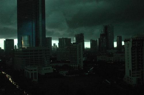 poluted (?) - picture taken at Jakarta, March, 14th 2007, time=17.30 evening, from Mulia Building 48th floor, Jakarta/Indonesia.