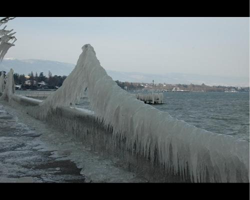 Winter in Switzerland - Winter in Switzerland a lot of ice take a look