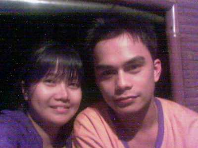 Sweety and Me - A picture of me and my sweety when we were still dating. This was taken at Leonardo's along Sumulong Highway in Antipolo.