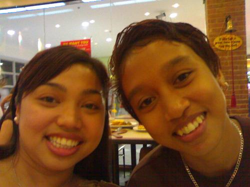 me and my cousin - This is my one of my closest cousin that I have. She listens to me whenever i have problems.