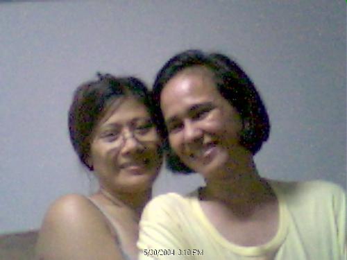 My Mum & her Bestfriend - This is a picture of my mother and her bestfriend, Tita Minerva. This was taken 3 or 4 years ago. Tita Mineh (as we call her) is now working as a lady driver in the United Arab Emirates.