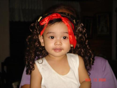 picture of my son as a girl - we love to dress him up as a girl because he really looks like one.. hehee