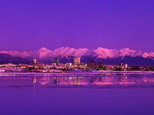 stunning beauty - Anchorage Skyline Evening, Alaska