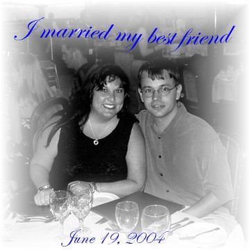 My hubby and I - This was on our honeymoon. 