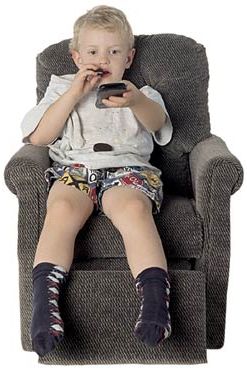 Hey, I am gonna switch channel now! - Picture of cute boy playing with remote.