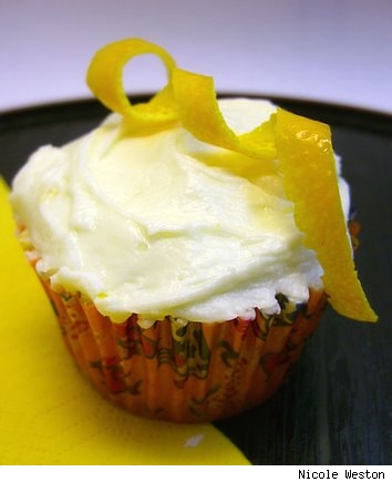 Tequila Sunrise cupcakes - Photo of a Tequila Sunrise cupcake by Nicole Westin.