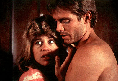 the terminator - Linda Hamilton and Michael Beign in The Terminator