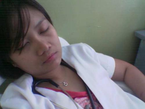 Forty Winks - Taking a break from my medical duties..
