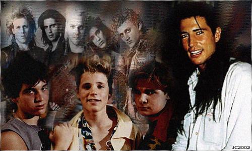 Collage - Collage image for the characters from the vampiric movie 'The Lost Boys' with Keifer Sutherland, Jason Patric, Corey Hiam and Jamie Gertz